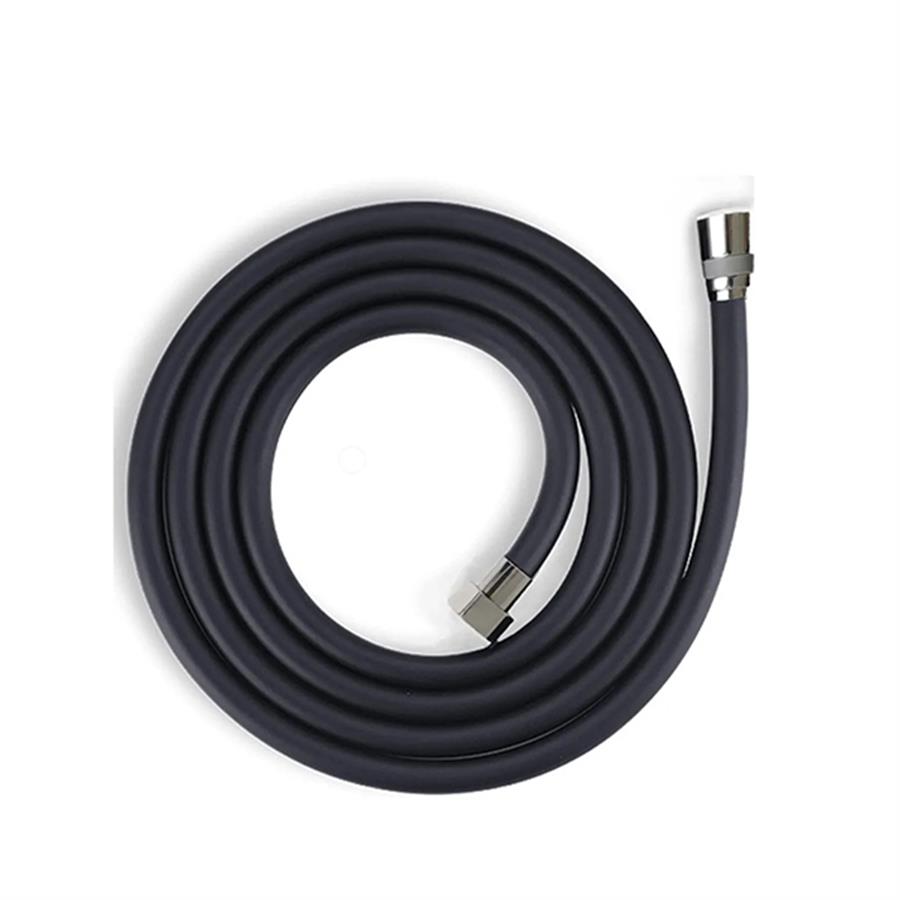 Siyah Pvc Duş Hortumu 150 Cm Esnek Ve Patlamaya Dayanıklı